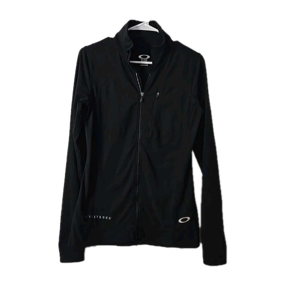 Oakley Livestrong Women Jacket Performance Fit Black Size Small Black Full Zipup